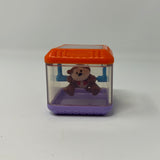 Vintage Fisher Price Monkey Spinning Peek A Boo Block Toy Kids