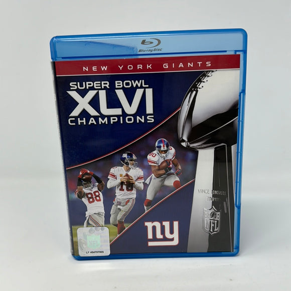 Blu-Ray Disc New York Giants Super Bowl XLVI Champions