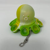 Green, Yellow and White Mood Octopus Pop It Fidget Toy