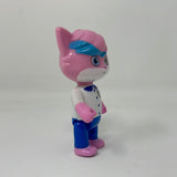 Ryan’s World Alpha Lexa 3" Figure Pink Kitty Cat Toy Just Play White Jacket