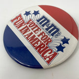 M&M’s Chocolate Candies Vote For Fun In America Pin