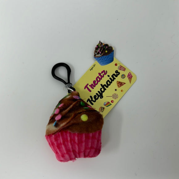 Plushie TREATZ KEYCHAIN Cupcake Clip Zipper Clip