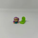 Squinkies Purple Baby Monkey With Green Chair