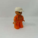 Lego Duplo Construction Worker With White Cap