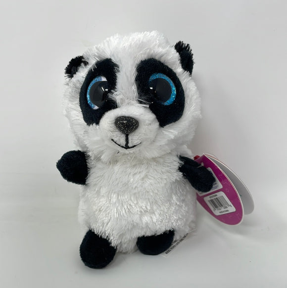 Keel -  Mini Motsu Noodles The Panda Black & White Soft Plush Beanie Toy -12 Cm