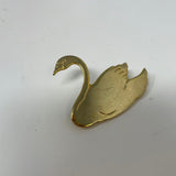 Gold Swan Enamel Pin