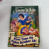 Disney Pin Snow White 7 Dwarfs PINBACK VIDEO VTG VHS PROMO STORE Disney 90s