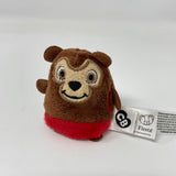 Fiesta Cutie Beans Great Wolf Lodge Brown Bear 3" Red Pants Plush Stuffed HTF