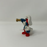 Smurfs Captain Papa Smurf 1981 Vintage Figure Toy PVC Peyo Lot Figurine