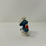 Smurfs Popsicle Smurf with Red Popsicle PVC Figure 1978 vintage Peyo