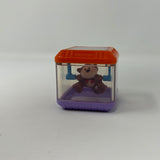 Vintage Fisher Price Monkey Spinning Peek A Boo Block Toy Kids