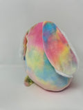 Squishmallows Candy Rainbow Tie Dye Bunny Plush 8" Furry Belly