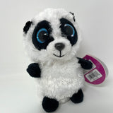 Keel -  Mini Motsu Noodles The Panda Black & White Soft Plush Beanie Toy -12 Cm