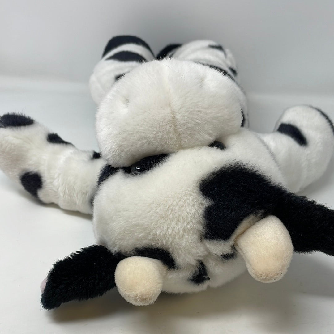 Build A Bear Retired Black White Holstein Cow Plush Stuffed Animal with Cow online Bell