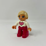 Lego Duplo Blonde Hair And Heart Sweater Character