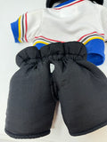 Build A Bear Hockey Uniform Padded Pants, Hockey Jersey and Helmet