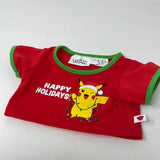 Build A Bear Pokémon Pikachu Happy Holidays Christmas T-shirt Shirt