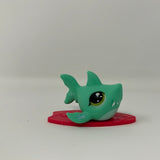 Littlest Pet Shop Gen 7 LPS G7 Blind Box Turquoise Lightning Shark Surf #14 NEW