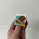 Care Bears Brave Heart Lion 1.5 Inch Square Pin