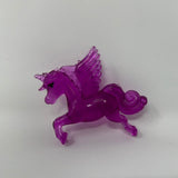 Greenbrier International Transluscent Purple Pegasus Horse 2.5" Figure Figurine
