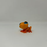 Littlest Pet Shop Orange Tree Frog With Purple Spots Teardrop Blue Eyes #874