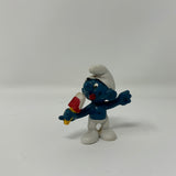 Smurfs Popsicle Smurf with Red Popsicle PVC Figure 1978 vintage Peyo