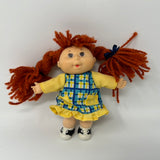 Mattel 1995 Cabbage Patch Kids Mini Doll  4.5” Red Hair  Clothes