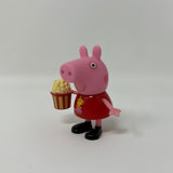 2003 2.5" Jazwares Action Figure Peppa Pig with Popcorn