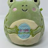 Squishmallows Official 5" Zhen the Green Easter Frog Plush - Hey There Hop Stuff