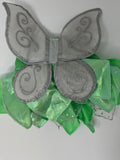 Build A Bear Workshop Disney Green Tinkerbell Fairy Costume Dress with Wings & Wand Outfit