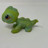 Littlest Pet Shop~#29~Lizard Iguana~Green Blue~Brown Dot Eyes~Red Magnet