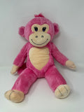 Build A Bear~ Pink Heart~ 20” Monkey Plush