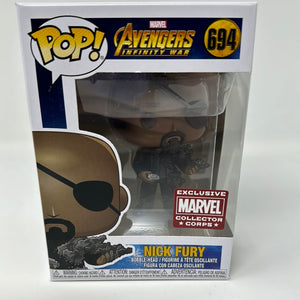 Funko Pop! Marvel Avengers Infinity War Nick Fury Marvel Collector Corps Exclusive 694