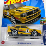 Hot Wheels 2022 Rally Champs 1/5 ‘84 Audi Sport Quattro 180/250 Yellow