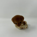 Sylvanian Calico Critters Adorable Cute Flocked Velvet Chocolate Lab Puppy Dog