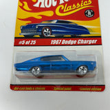 Hot Wheels Classics Series 1 - 1967 Dodge Charger Blue - 1:64 Diecast Car