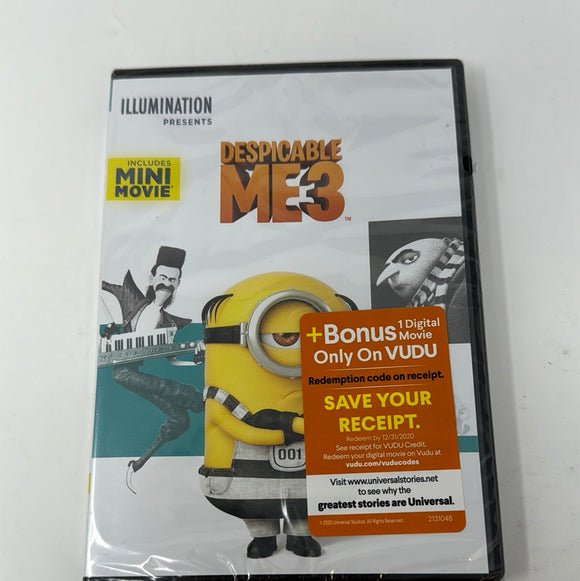 DVD Despicable Me 3 Sealed