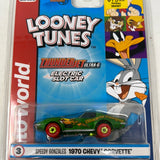 Auto World Silver Screen Machines Speedy Gonzales 1970 Chevy Corvette Looney Tunes Electric Slot Racer