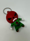 Marvel Collectors Figural Keyring Series Red Skull Head Green Body 2.5"