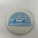 Vintage Ride On Bus Summer Safari Pin