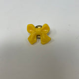 Vintage yellow ribbon bow pin