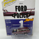 Johnny Lightning Auto World Store Exclusive 1964 Ford Police Zingers! 1964 Ford Country Squire Limited Edition