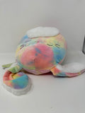 Squishmallows Candy Rainbow Tie Dye Bunny Plush 8" Furry Belly