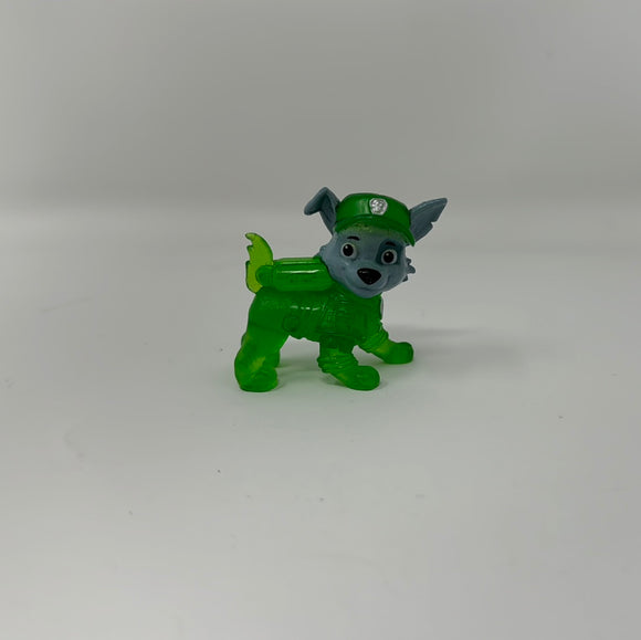 Paw Patrol the Movie ROCKY neon green dog mini figure