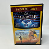 DVD 2 Movie Collection Disney Miracle and The Rookie