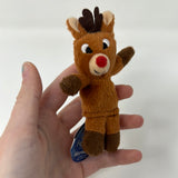 Rudolph The Red Nosed Reindeer Finger Puppet Rudolph New With Tags!
