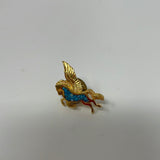 Flying Horse Gold and Blue Enamel Pin