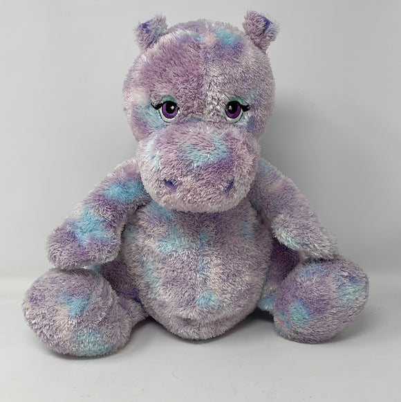 Build a Bear Purple Blue Purple Tie Dye Hippopotamus 13