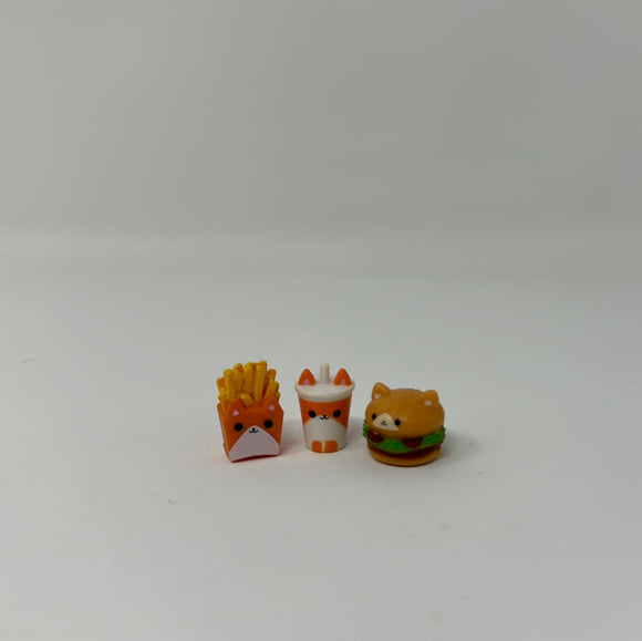 Kitty Cat Soda, Fries and Burger Mini Toys