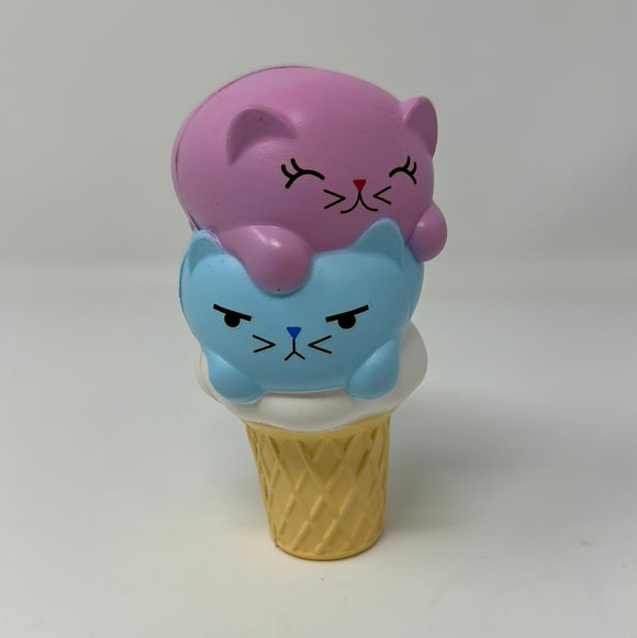 Squishy Cat Ice Cream Fidget Toy